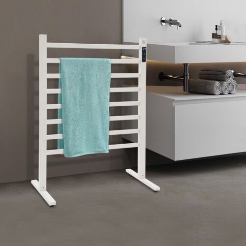 Electric Floor-Standing Towel Warmer Rack with Adjustable Temperature 180W