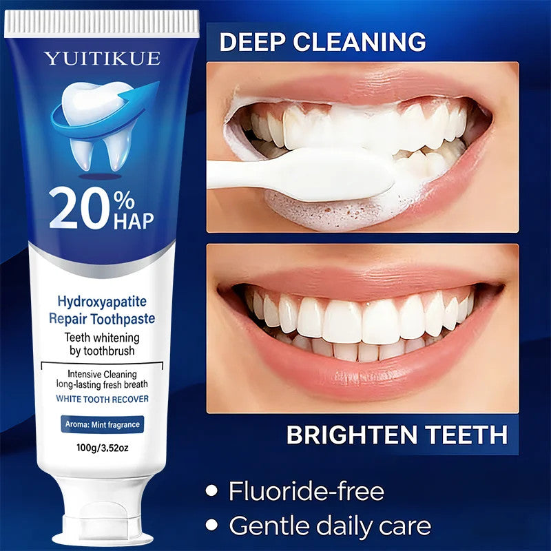 Hydroxyapatite Toothpaste Deep Cleaning Whitening Fresh Breath Oral Care