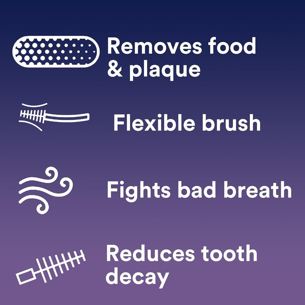 Interdental Cleaners Toothbrush Pack of 1, 3, or 6 - Deep Cleaning & Fluoride Coating
