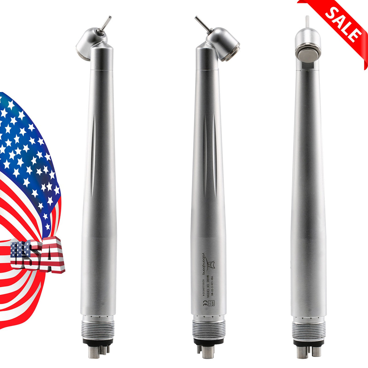 Dental High Speed Handpiece 45 Degree Surgical Push Button 4 Hole NSK Style