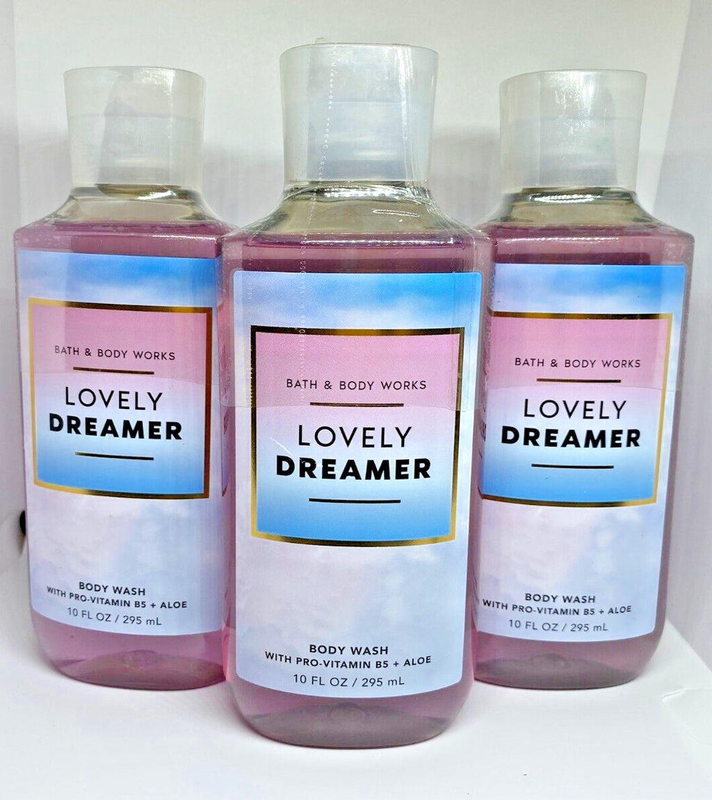 Bath & Body Works Lovely Dreamer Body Wash Set - 3 x 10 fl oz / 295 ml