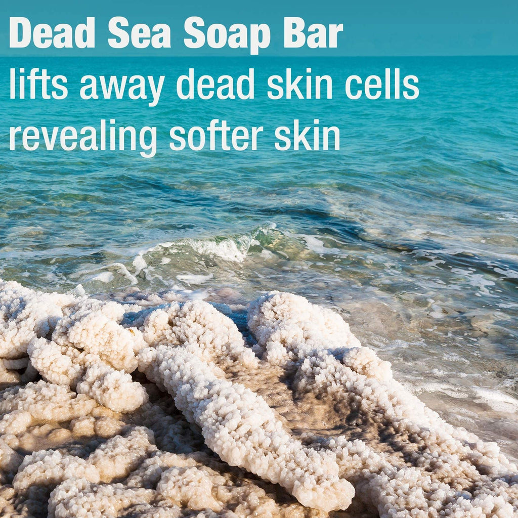 Dead Sea Salt & Mud Psoriasis Exfoliating Bar Soap - Nourishing & Moisturizing 3.2oz
