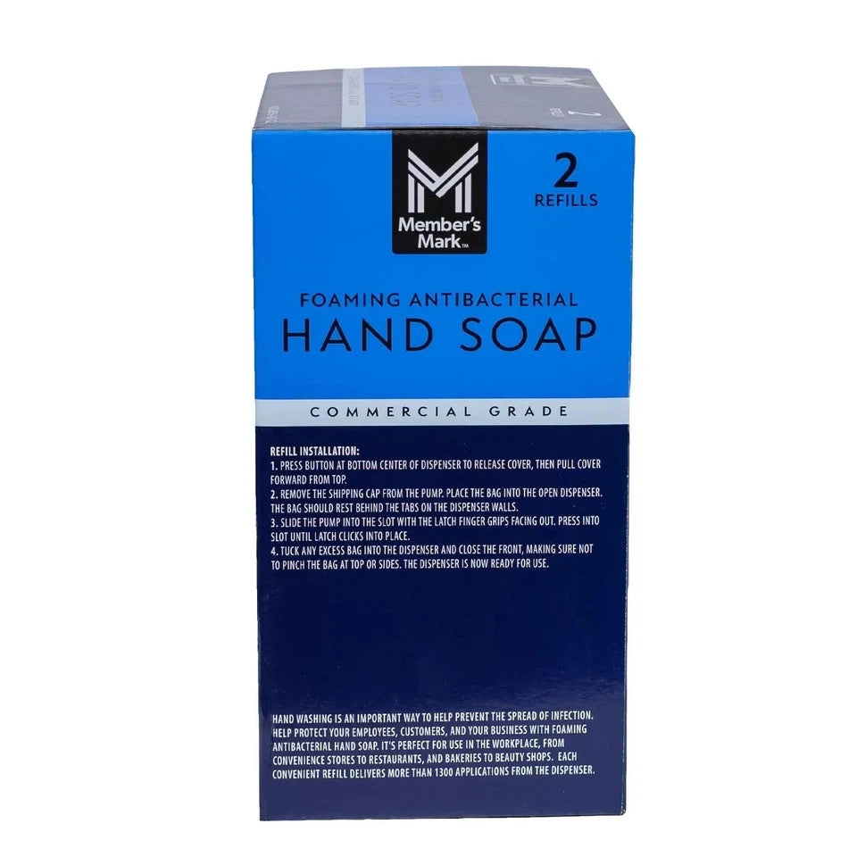Antibacterial Foaming Hand Soap - 33.8 Fl Oz | Gentle, Rich Lather for Hands