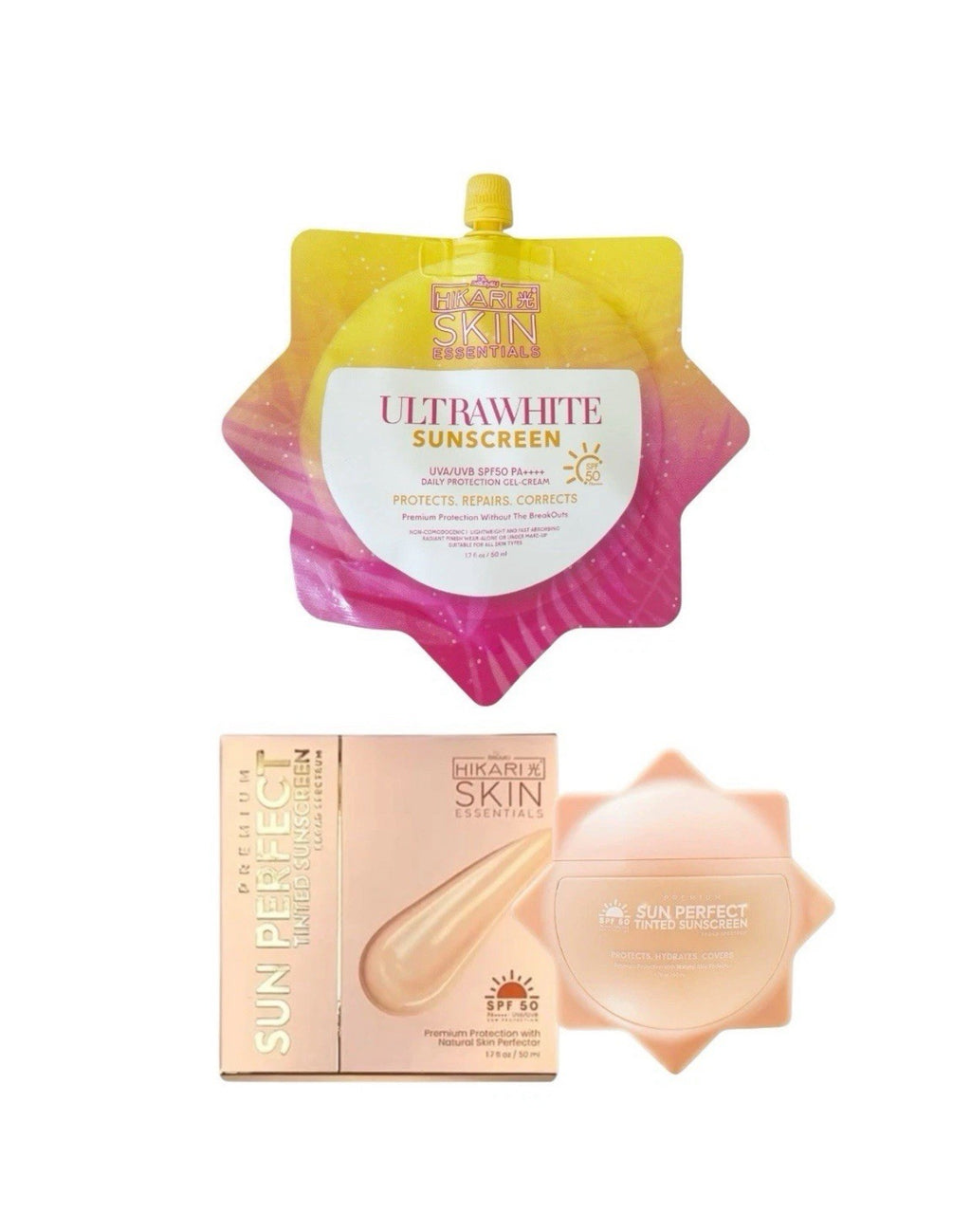 SPF 50 Tinted Sunscreen with Hydration and Skin Protection – Sun Care Bundle