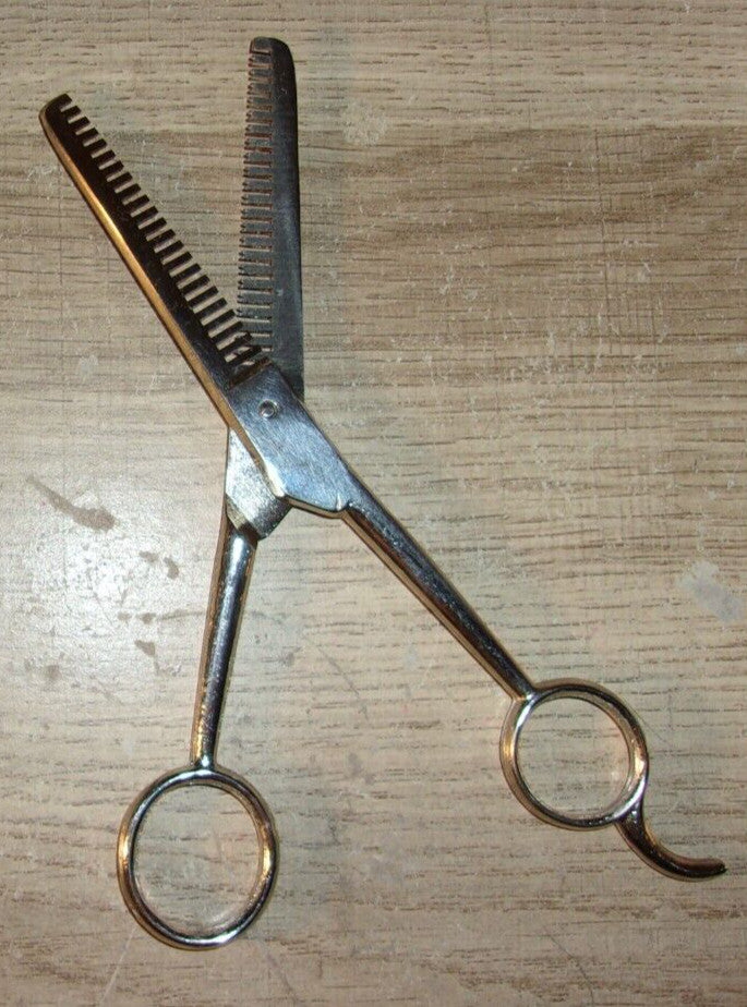 Vintage Double Thinning Shears - Denco Imported Cutlery Italy