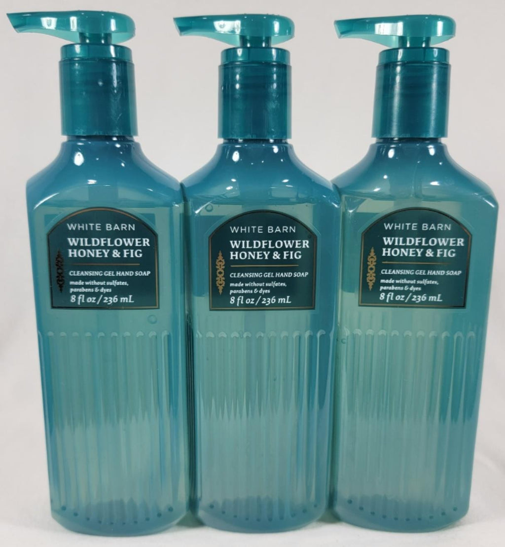 Liquid Hand Soap Set - Wildflower Honey & Fig Fragrance - 3 x 8oz Bottles