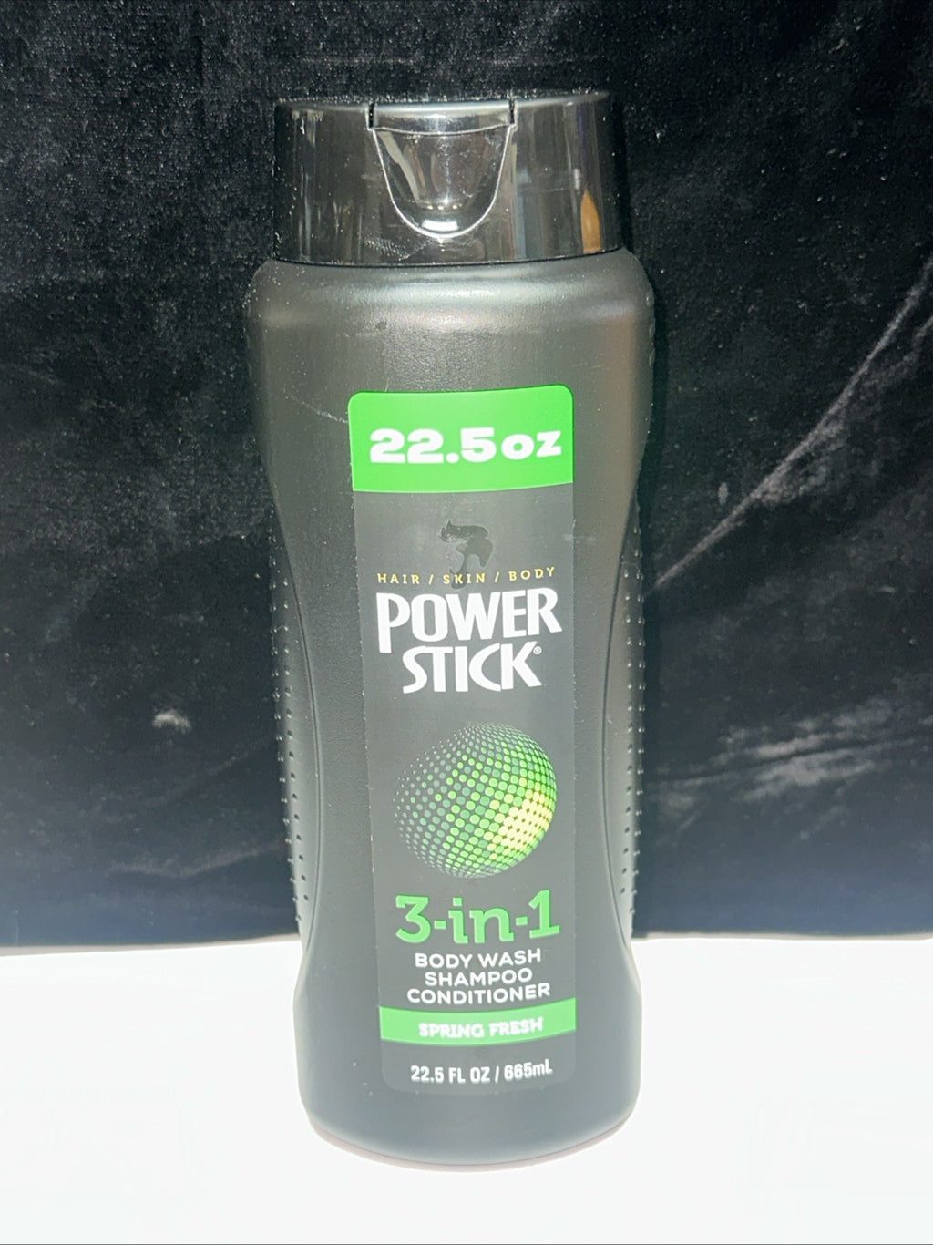 4 Pack Power Stick Body Wash Shampoo Conditioner 3-in-1 Spring Fresh 22.5oz