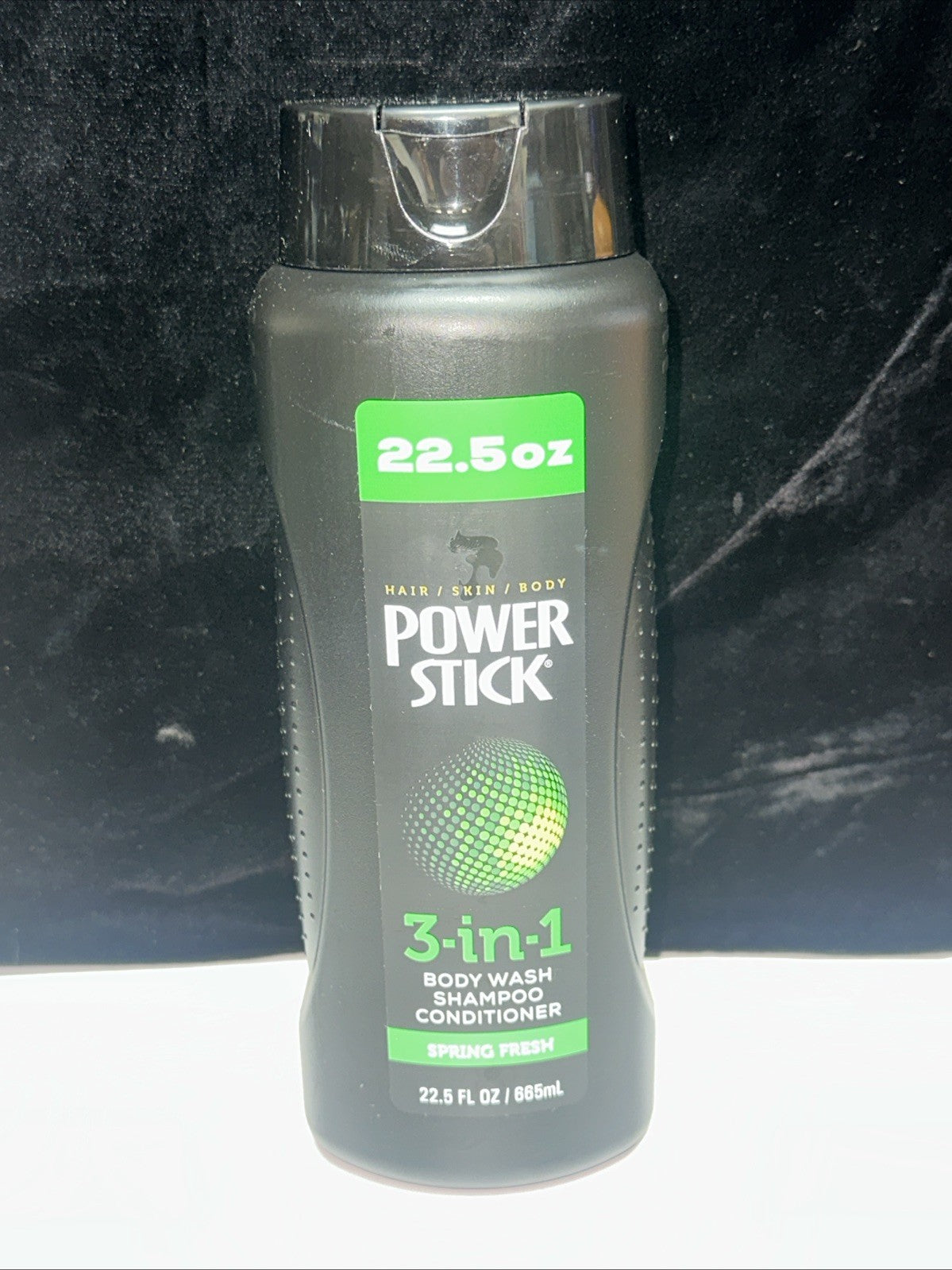 4 Pack Power Stick Body Wash Shampoo Conditioner 3-in-1 Spring Fresh 22.5oz