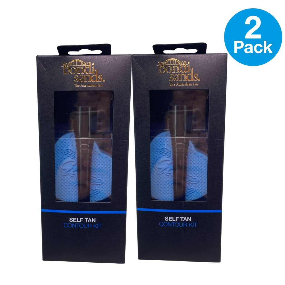 Self Tan Contour Kit 2 Pack with Dual-Ended Brush & Application Tools