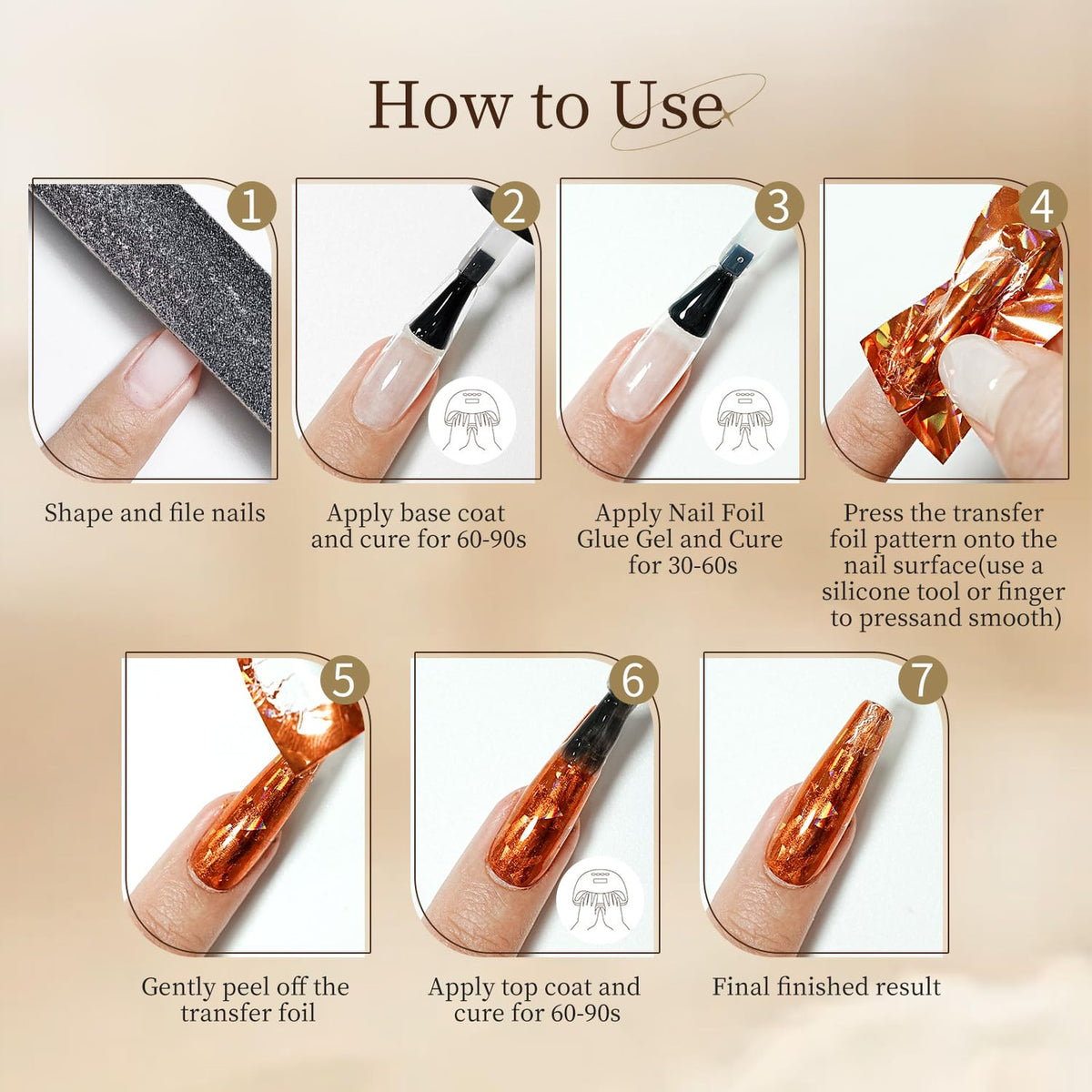 Clear Nail Foil Transfer Gel 16.5ml for Long-Lasting Nail Art Adhesive