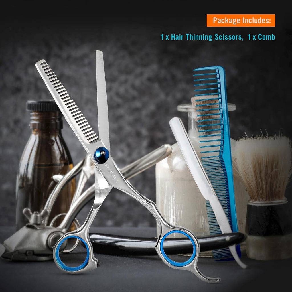 Left-Handed Hair Thinning Scissors 6.5 Inch Professional Hair Shears