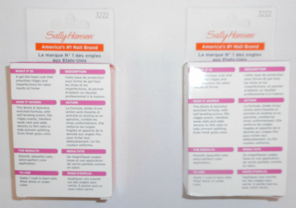 2-Pack Clear Base Coat Nail Polish - Smooth & Strong Nail Strengthener