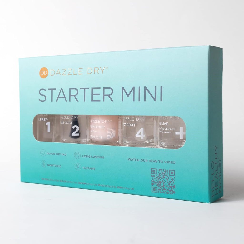 Nail Care Starter Kit with Nail Prep and Base Coat - Dazzle Dry
