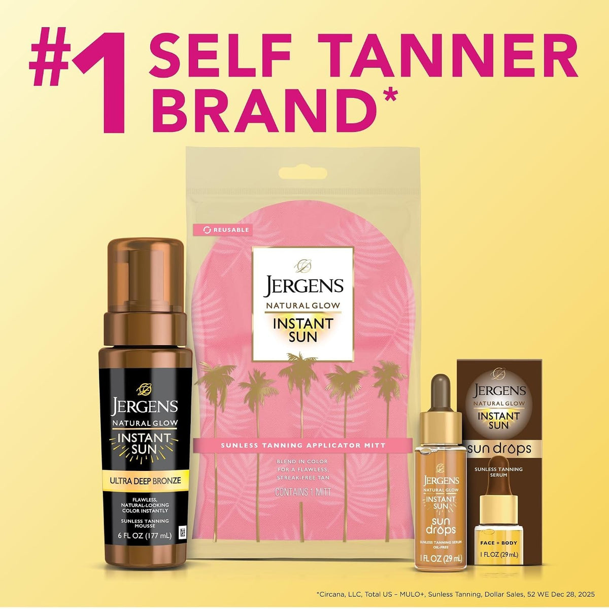 Fast Dry Sunless Tanning Mousse - 6 Oz Natural Bronze Glow, Tropical Scent