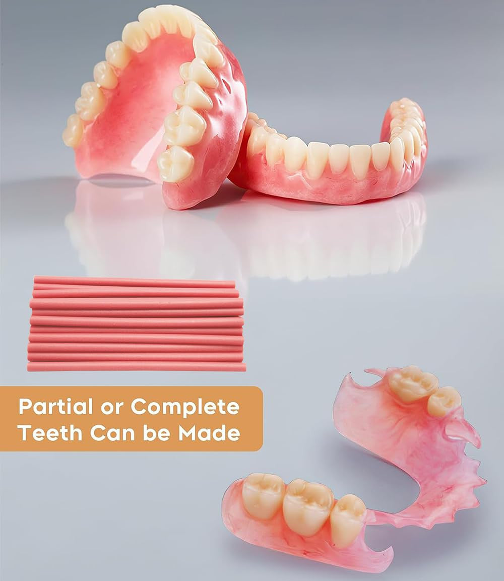 Missing Teeth Repair Kit - DIY Denture Parts for Temporary Fillings & Full Dentures