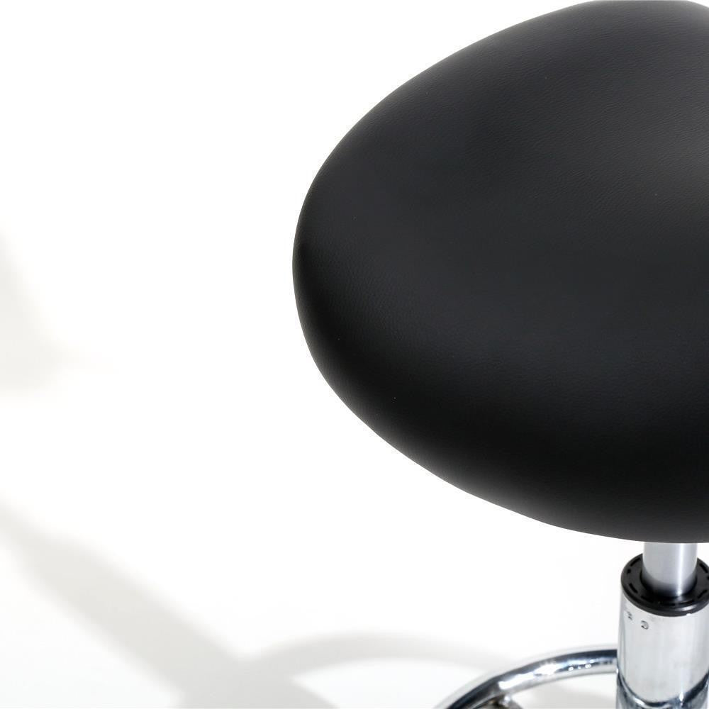 Adjustable Hydraulic Salon Stool with 5 Casters and 360° Swivel