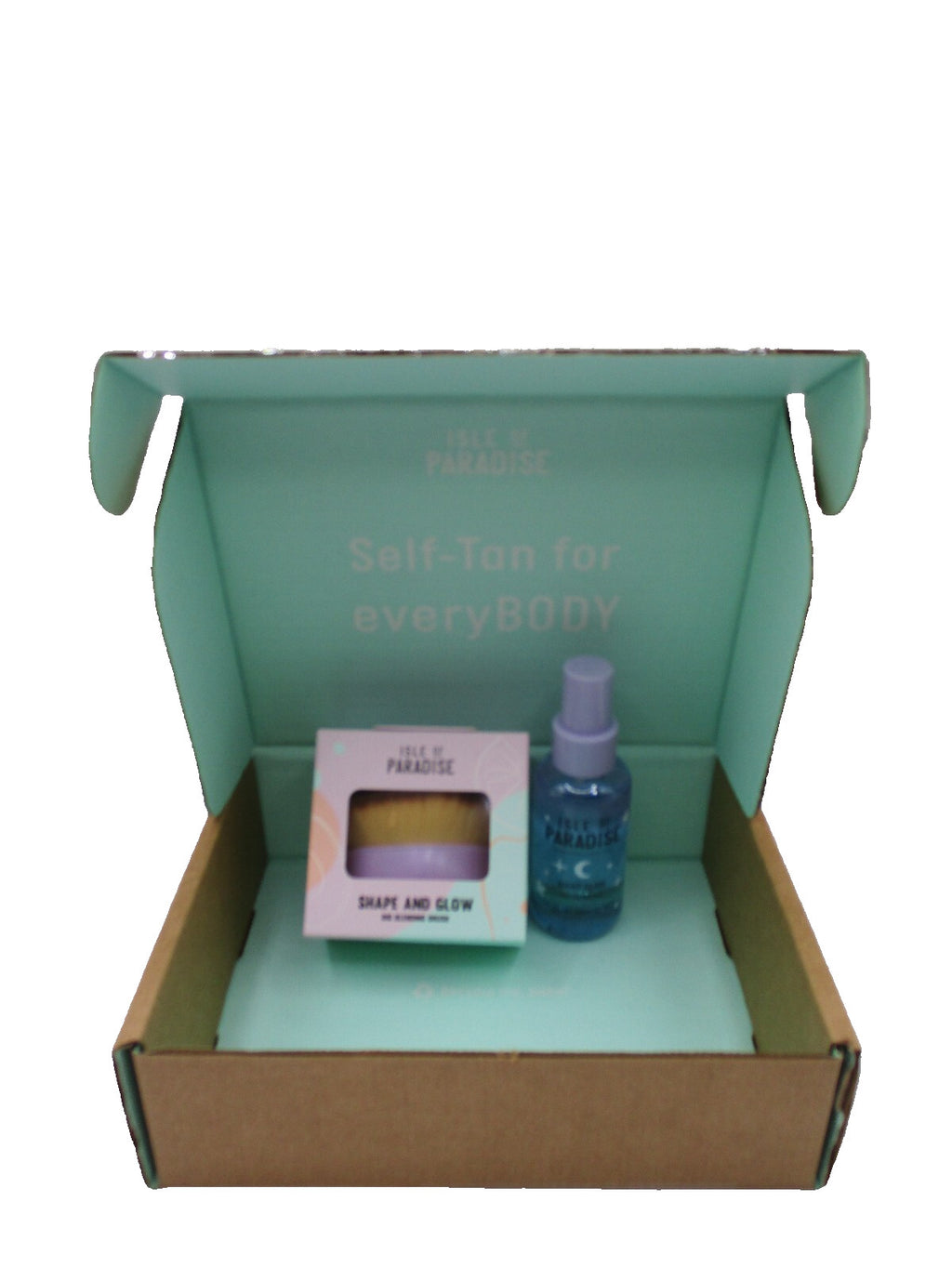 Self Tan Face Mist & Blending Brush Set - Night Glow Isle of Paradise