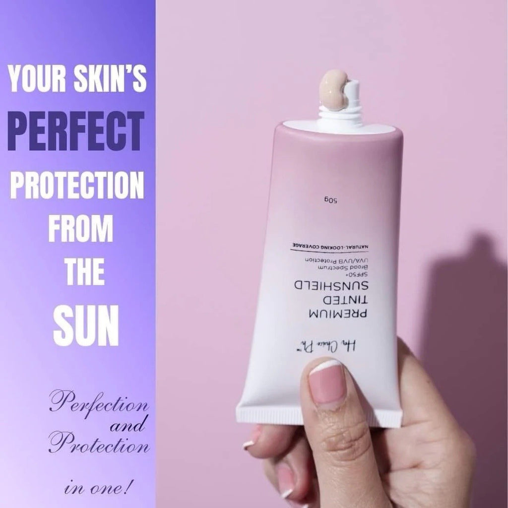 Her Choice PH Premium Tinted Sunshield SPF 50 PA+++ - 50g