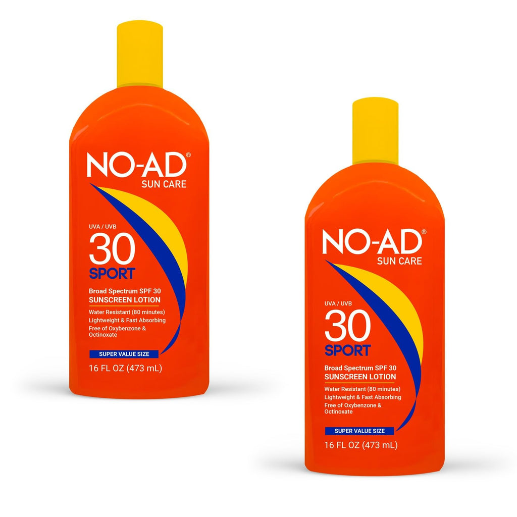 SPF 30 Sunscreen Lotion Pack of 2 - Broad Spectrum Water-Resistant Sun Protection