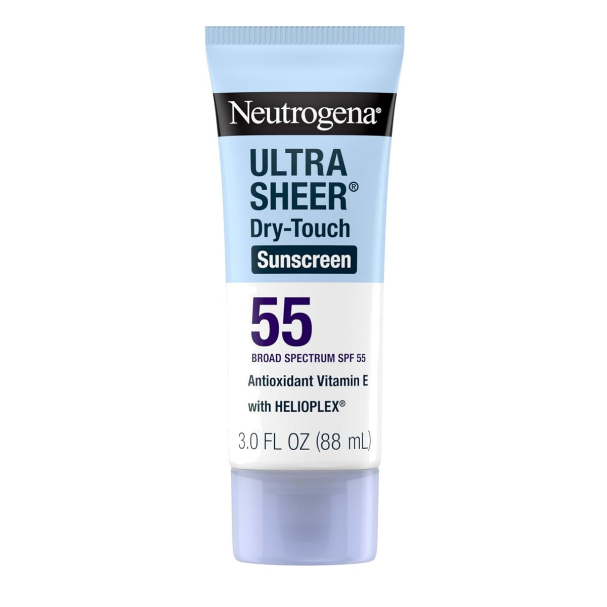 SPF 55 Sunscreen Lotion - Lightweight, Water-Resistant Face & Body Sun Protection