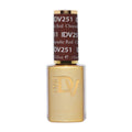 DND Diva Gel Polish - Chocolate Red UV/LED Nail Polish, 0.5 fl oz