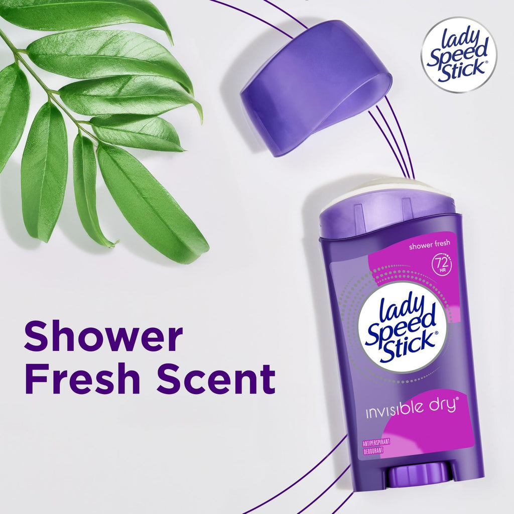 Women’s Antiperspirant Deodorant Stick - 2.3 Oz Pack of 4, Shower Fresh Scent