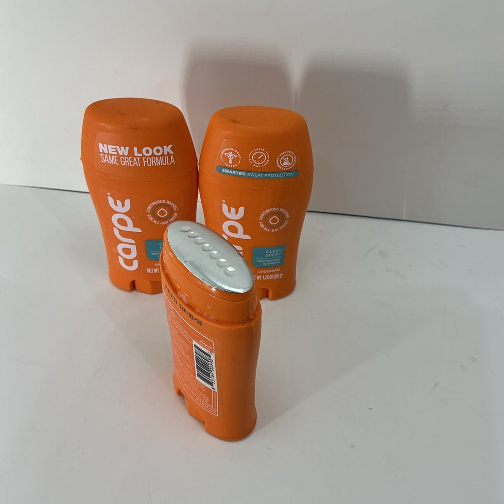 (Lot of 3) Carpe Antiperspirant Underarm Lotion - Clean Sport 1.76 oz /50g