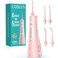 Water Dental Flosser with 4 Modes 5 Intensity Levels Pink - Oral Care Device