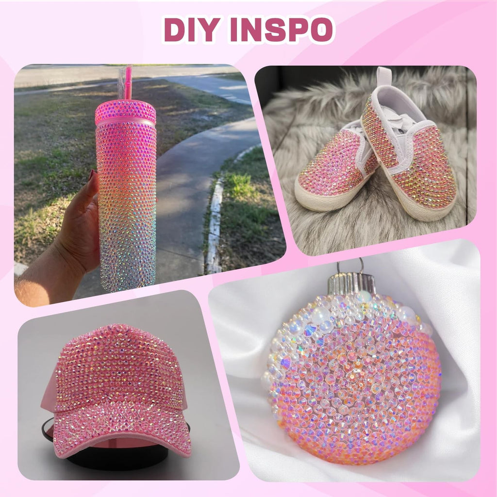 20000Pcs Rhinestones Bedazzling Kit with Jewelry Glue for Crafts & Nail Art