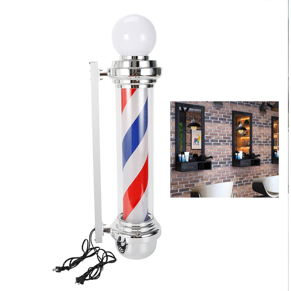 LED Barber Pole Light Sign for Hair Salons and Barber Shops Outdoor Display