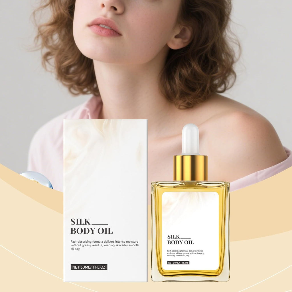 Silk Body Oil - Fast Absorbing Moisturizer with Natural Glow 30ml