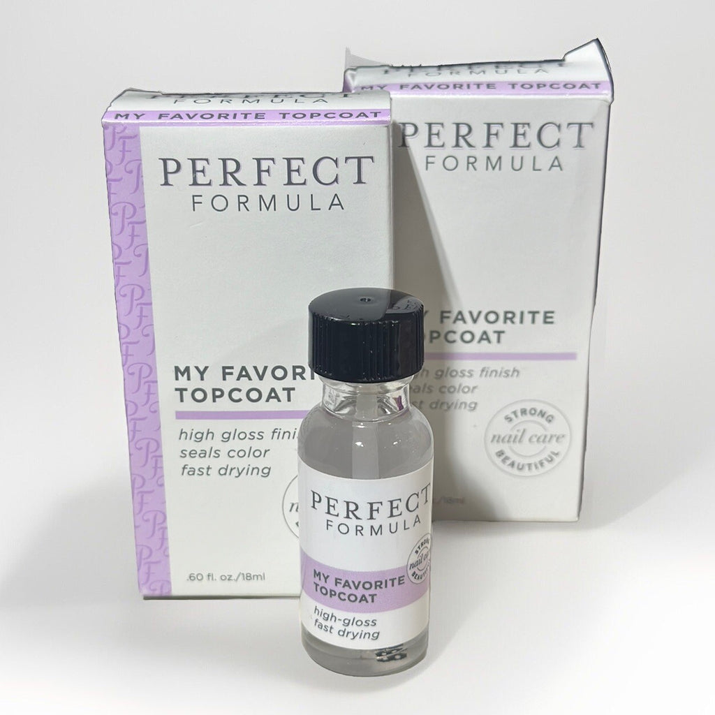 2-Pack Nail Top Coat - Clear Fast-Drying Protective Finish 0.60 oz