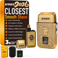 All-Metal 3-Speed Electric Nose & Ear Hair Trimmer for Men - Rechargeable & Travel Case