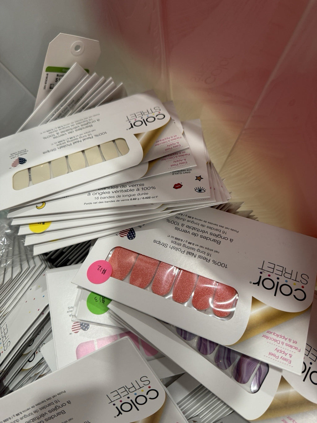 Nail Polish Strips 10-Pack Variety Mix - Peel & Apply Nail Wraps Bulk Set