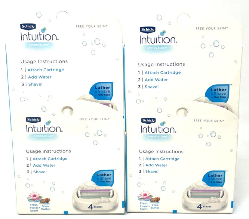Schick Intuition Spring Bloom Razor Cartridges Sealed 12 Pack