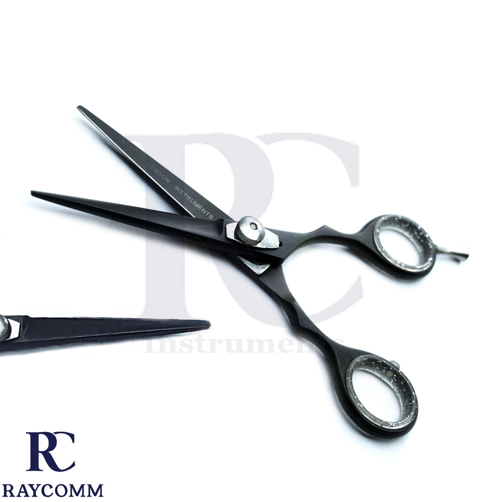 5-Inch Barber Hair Cutting Scissors with Sharp Blade - Black