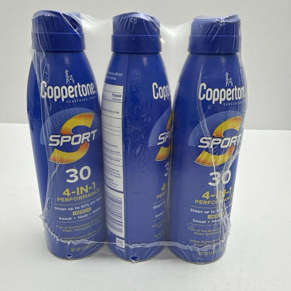 SPF 30 Sunscreen Spray Lot of 3 Bottles 5.5 oz Outdoor Sun Protection