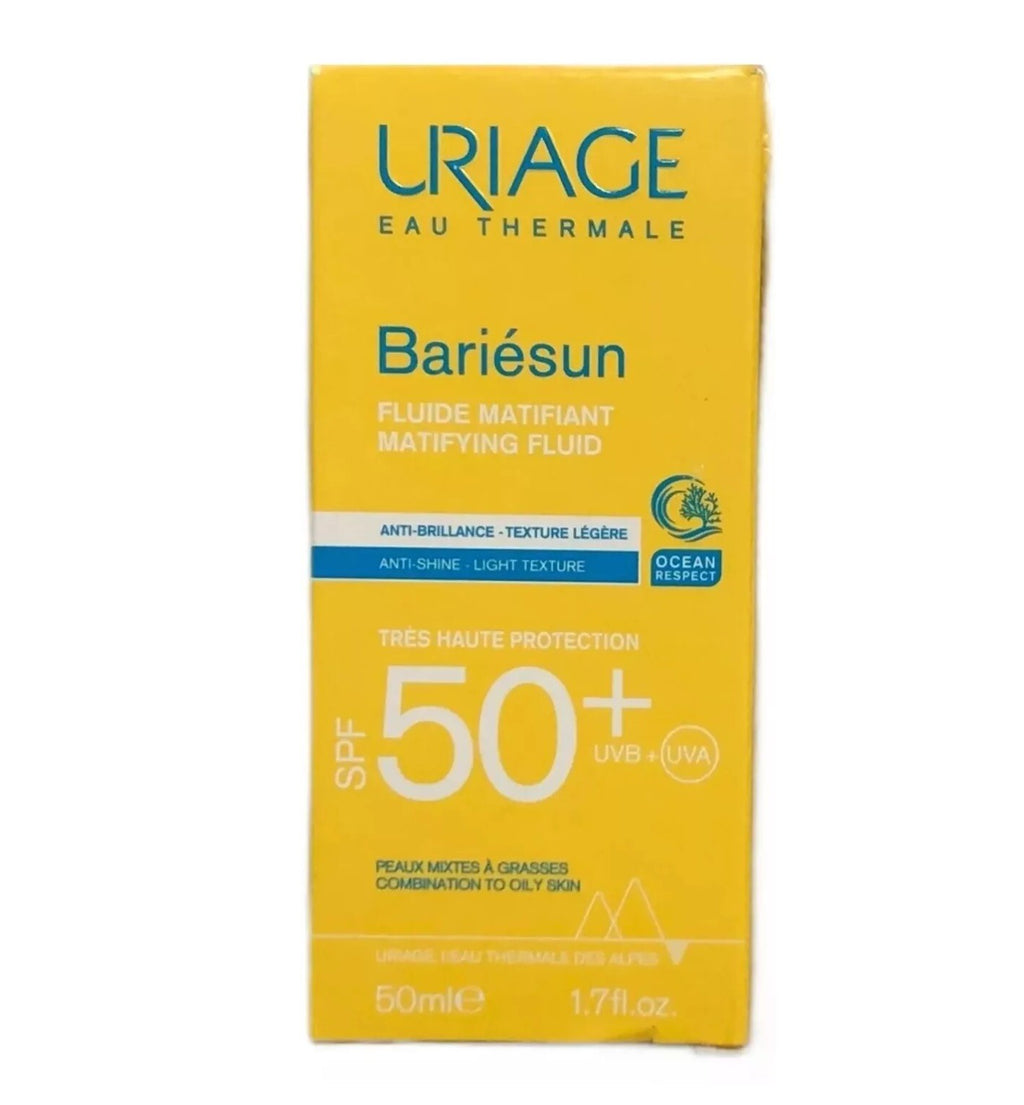 Uriage SPF50+ Mattifying Face Sunscreen Fluid 2 Pack - Oil Control & Hydration