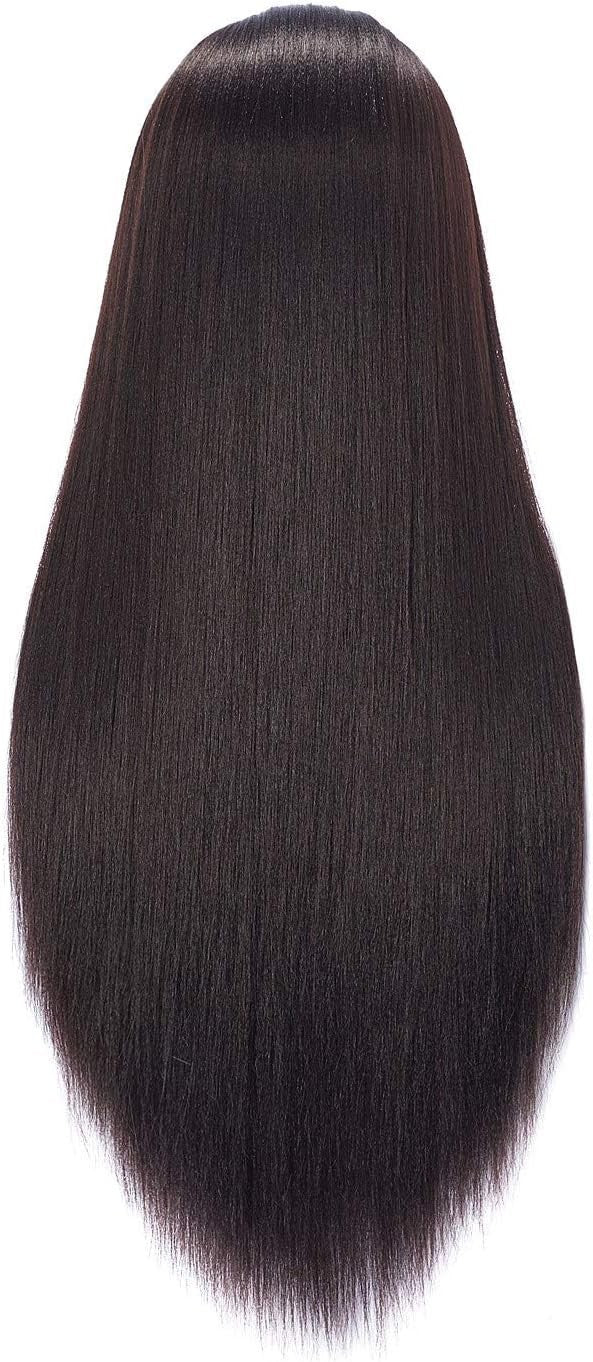 High-Temperature Resistant Yaki Black Mannequin Head for Hair Styling & Training