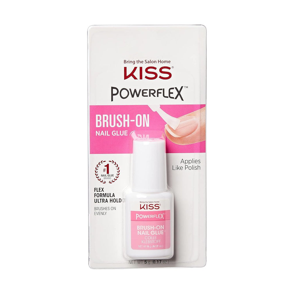 Fast Drying Nail Glue with Brush-On Applicator for Artificial Nails & Repairs