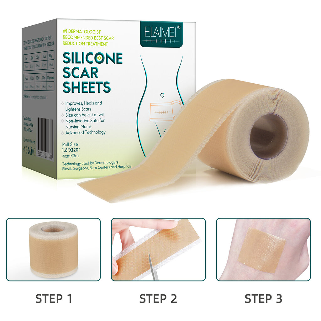Silicone Scar Removal Tape for Hypertrophic & Keloid Scars - 1.6" x 60-150"