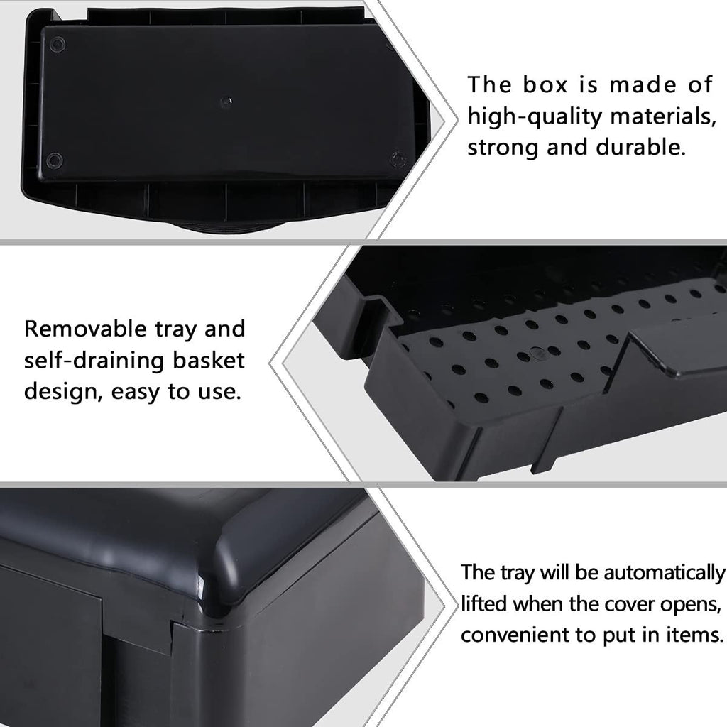 Black Nail Tool Sterilizer with Transparent Lid - Professional Salon Grade