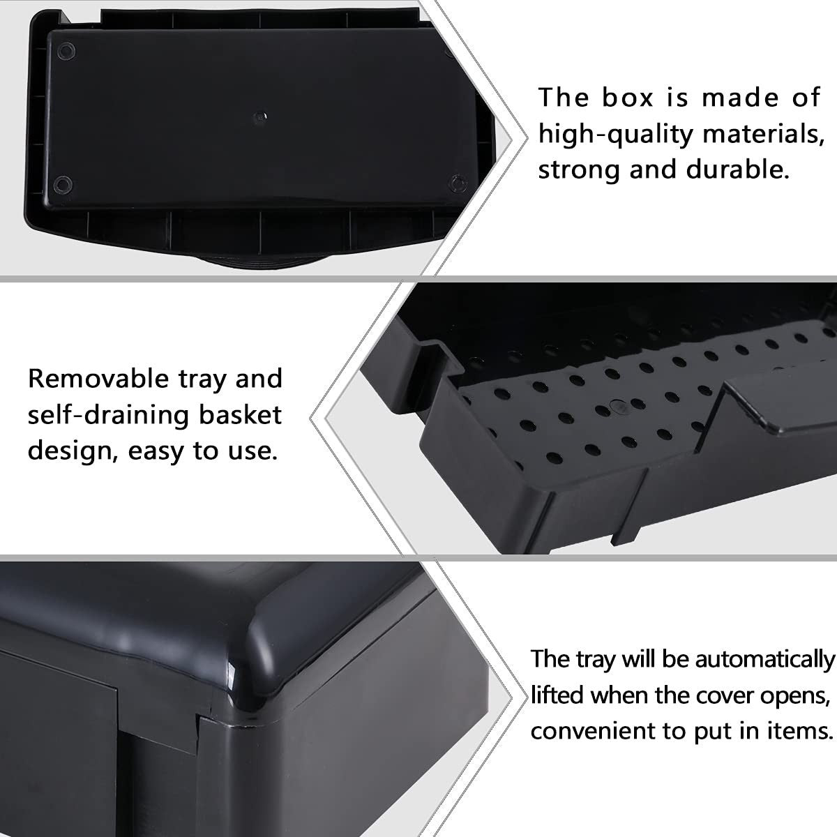Black Nail Tool Sterilizer with Transparent Lid - Professional Salon Grade