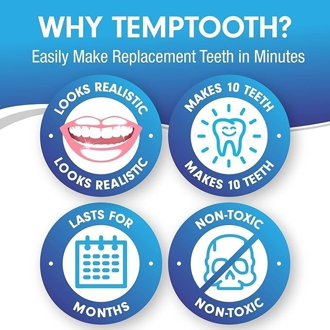 Temporary Tooth Replacement Kit - DIY Natural Smile Repair