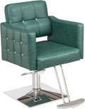 Heavy Duty Salon Barber Chair with 360° Swivel & Hydraulic Lift