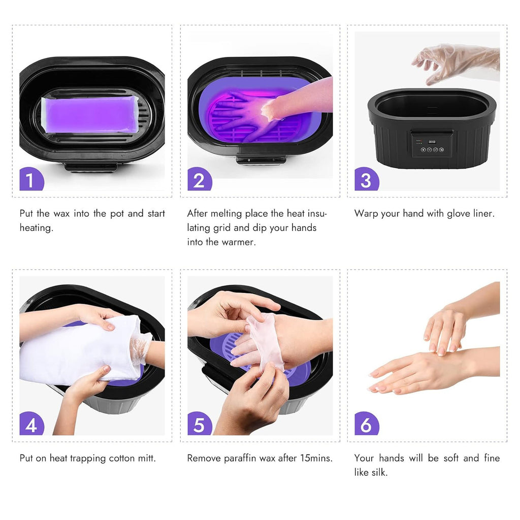 Paraffin Wax Machine for Hands and Feet 5000ml Spa & Arthritis Therapy Kit