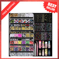 Nail Charms and Gems Set with 3D Nail Art Stickers for DIY & Salon Use