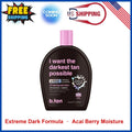 Dark Tanning Bed Lotion with Intensifiers - Deepen Your Tan, Vegan Formula