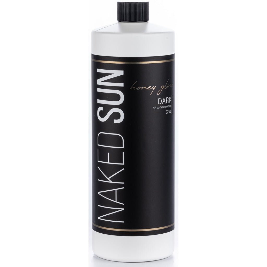 Dark Tanning Solution 32oz - Honey Glow Self Tanner with Aloe & Vitamins