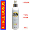 Dark Sunless Tanning Lotion with Mitt & Gloves - 8 oz Self Tanner